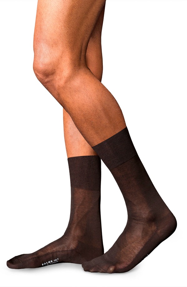 ファルケ メンズ アンダーウェア 靴下 コットン Falke No. 9 Cotton Blend Socks Brown ブラウン|ReVida 店
