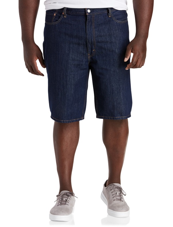 リーバイス メンズ ボトムス デニムパンツ トール ショートパンツ Levi's Big & Tall 469 Loose-Fit Denim Shorts Lazy Blue ブルー
