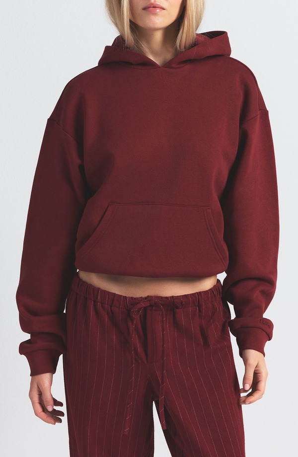 スキムズ レディース アウター パーカー・スウェット 綿織物 フリース SKIMS Cotton Fleece Blend Classic Hoodie Merlot