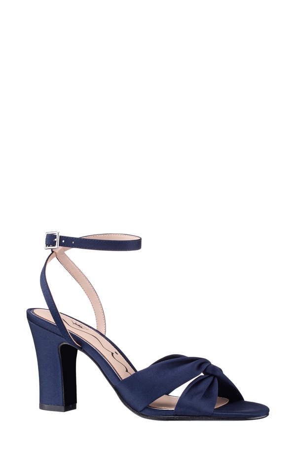 ニナ レディース シューズ ヒール サンダル アンクル Ninashley Ankle Strap Sandal New Navy ネイビー