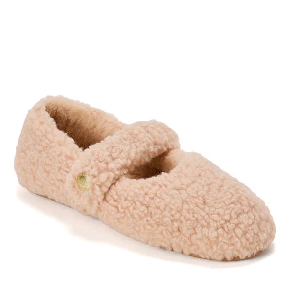 ディアフォームズ レディース シューズ サンダル DEARFOAMS Maryanne Luxe Teddy Maryjane Slipper Latte｜ReVida 店