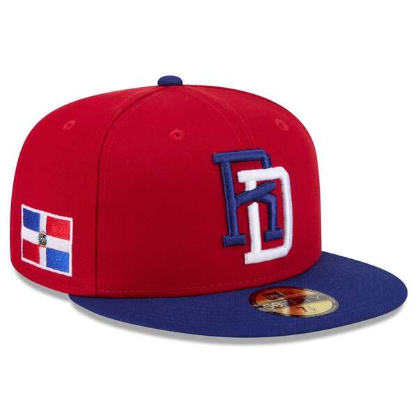 ニューエラ メンズ アクセサリー 帽子 ミニ Men's New Era Red/Blue Dominican Republic Baseball 2026 World Baseball Classic 59FIFTY Fitted Hat Red レッド