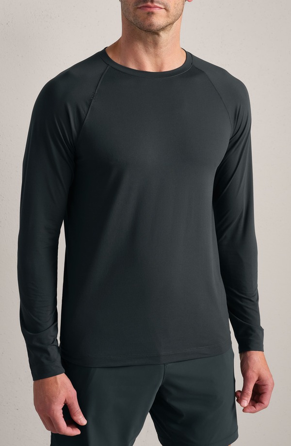 ローヌ メンズ トップス Tシャツ Rhone Reign Long Sleeve T-Shirt Pine Gray グレー