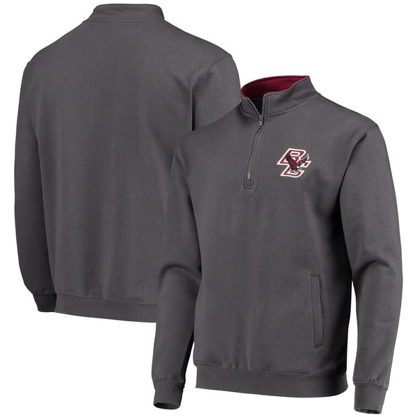 コロシアム メンズ アウター パーカー・スウェット ロゴ ジャケット Men's Colosseum Charcoal Boston Collegeagles Tortugas Logo Quarter-Zipullover Jacket Charcoal チャコール 12,395円
