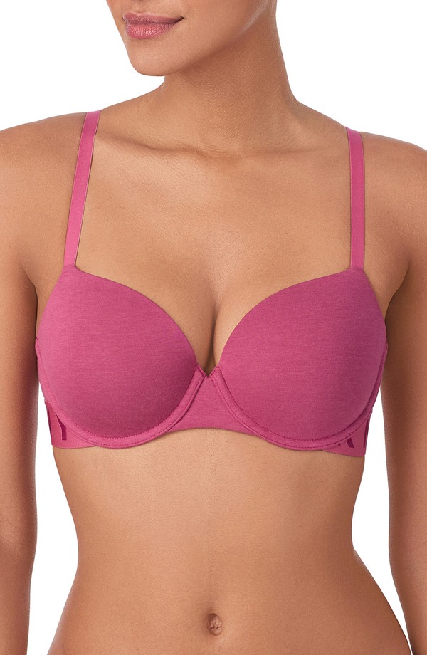 ダナ キャラン ニューヨーク レディース トップス Tシャツ DKNY Cozy Boyfriend T-Shirt Bra Dark Rose