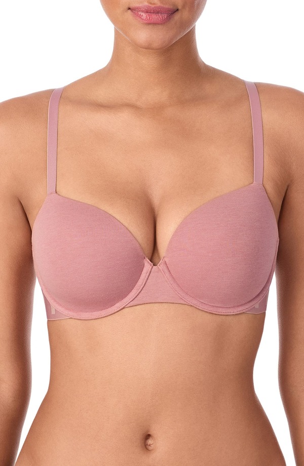 ダナ キャラン ニューヨーク レディース トップス Tシャツ DKNY Cozy Boyfriend T-Shirt Bra Rosewood