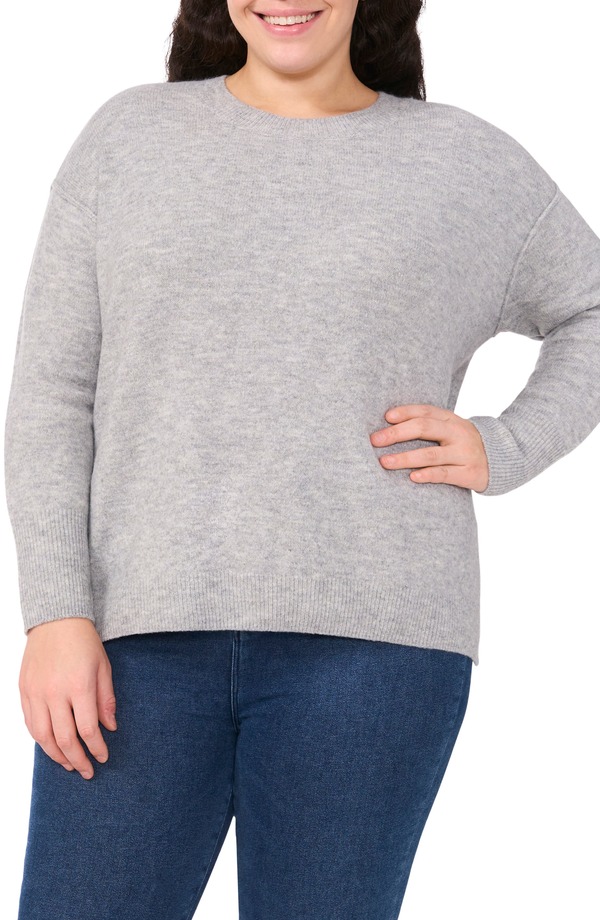 セセ レディース アウター パーカー・スウェット クルーネック セーター CeCelbow Heart Detail Crewneck Sweater Light Heather Grey グレー