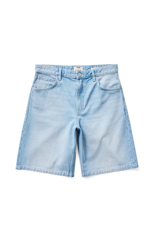 コットンオン メンズ ボトムス デニムパンツ Cotton Men's Baggy Denim Short Polar Blue ブルー