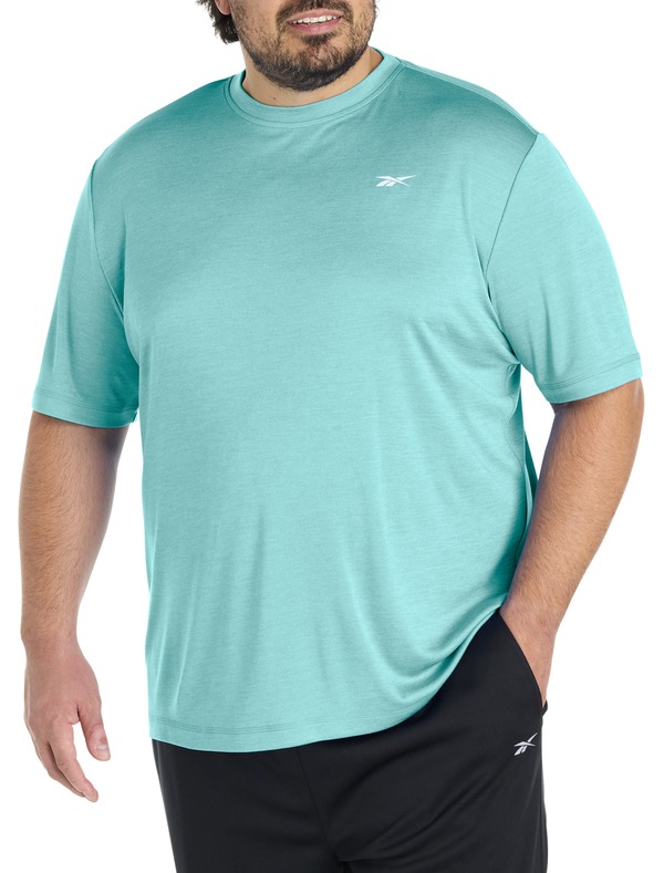 リーボック メンズ トップス Tシャツ トール Reebok Big & Tall ID Train Melange Performance Tee Ai Aqua アクア