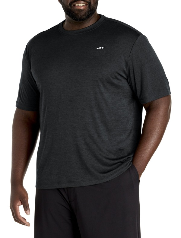 リーボック メンズ トップス Tシャツ トール Reebok Big & Tall ID Train Melange Performance Tee Black ブラック