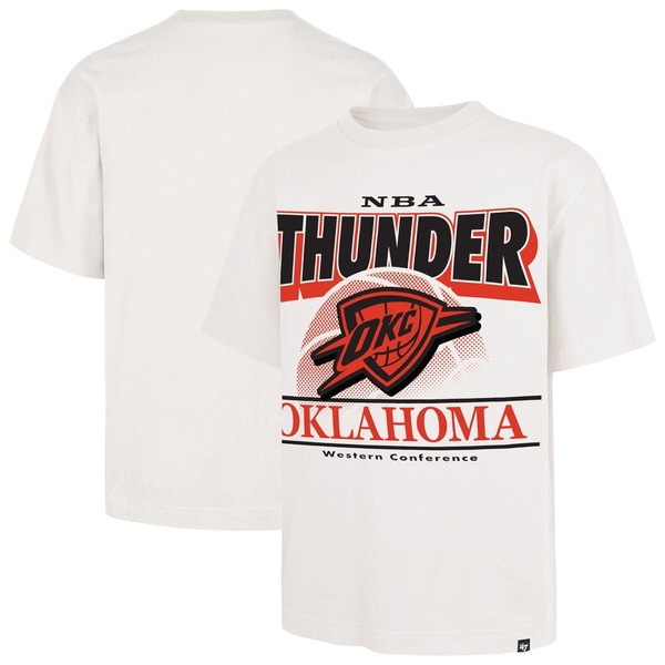 フォーティーセブン メンズ トップス プルオーバー Men\u0027s\u002747 White Oklahoma City Thunder City Edition Shifty Foundation T-Shirt White 白いこと