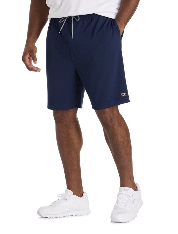 リーボック メンズ ボトムス 二分の一ズボン下・さる股引き トール 遊撃手ズボン下 Reebok Big \u0026 Tall Performance Textured Shorts Collegiate Navy 米国海軍 メンズファッション-ズボン・パンツ