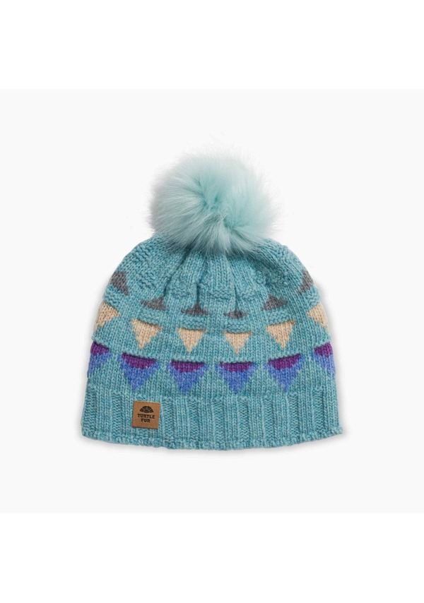 タートルファー レディース アクセサリー 帽子 Turtle Fur Moonglade Pom Beanie Sea Glass|ReVida 店