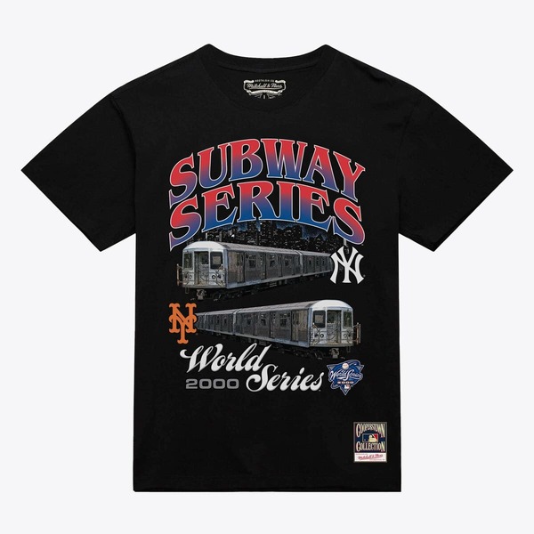 ミッチェル\u0026ネス メンズ トップス プルオーバー Men\u0027s Mitchell \u0026 Ness Black MLB Merchandise Subway Series Duel World Series T-Shirt Black 黒いこと