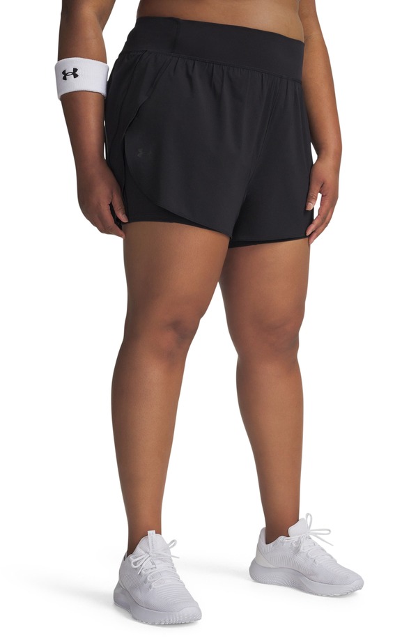 アンダーアーマー レディース ボトムス 二分の一ズボン下・さる股引き 遊撃手ズボン下 Under Armour Vanish 2-インチ-1 Athletic Shorts Black / Black 黒いこと