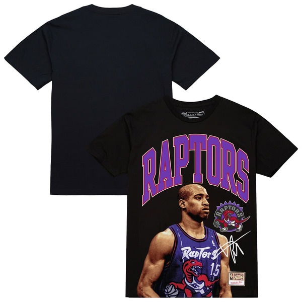 ミッチェル\u0026ネス メンズ トップス プルオーバー Men\u0027s Mitchell \u0026 Ness Vince Carter Black Toronto Raptors Hardwood Classics Player Arch T-Shirt Black 黒いこと