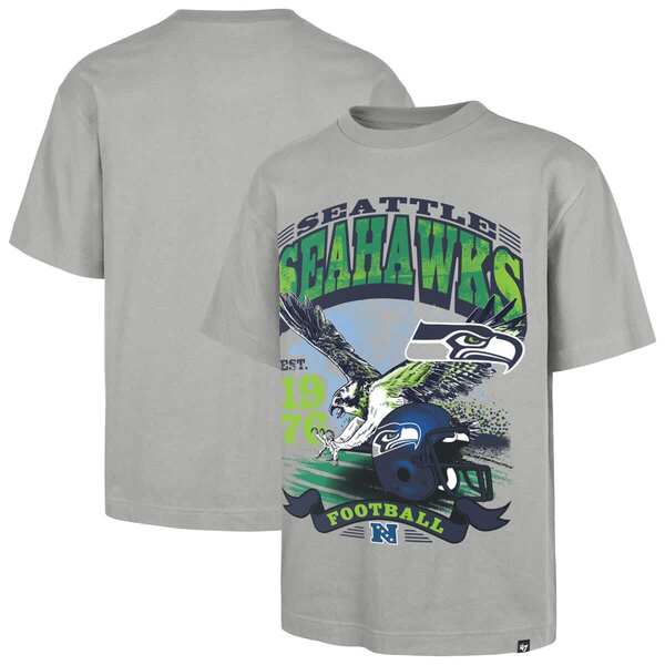フォーティーセブン メンズ トップス プルオーバー Men\u0027s \u002747 Gray Seattle Seahawks Regional Foundation T-Shirt Gray 薄墨色