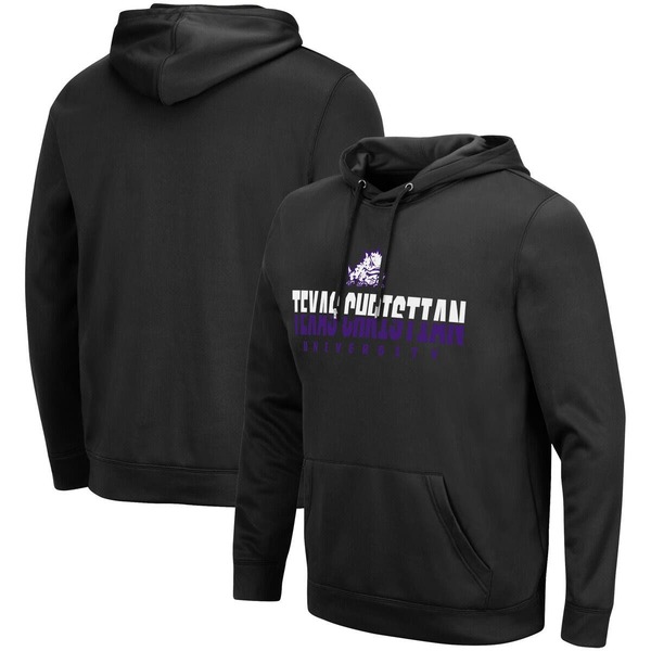 コロシアム メンズ アウター パーカー・スウェット Men's Colosseum Black TCU Horned Frogs Lantern Pullover Hoodie Black ブラック