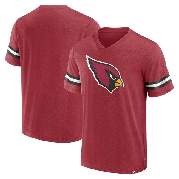 ファナティクス メンズ トップス プルオーバー Vのど首 プルオーバー Men\u0027s Fanatics Branded Cardinal Arizona Cardinals Jersey Tackle V-Neck T-Shirt Cardinal