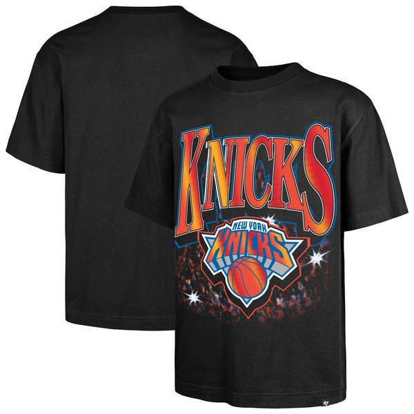 フォーティーセブン メンズ トップス プルオーバー Men\u0027s \u002747 Black New Yorknicks Past Champs Collection Flashbulb Foundation T-Shirt Black 黒いこと