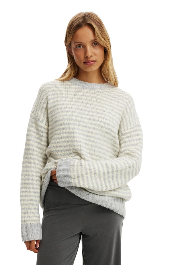コットンオン レディース アウター パーカー・スウェット セーター Cotton Women's Luxe Crew Sweater Lofty Grey Whipped Butter グレー 12,735円