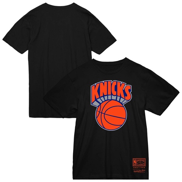 ミッチェル\u0026ネス メンズ トップス プルオーバー ヴィンテージ トール ロゴタイプ Men\u0027s Mitchell \u0026 Ness Black New Yorknicks Big \u0026 Tall Hardwood Classics Vintage Logo T-Shirt Black 黒いこと