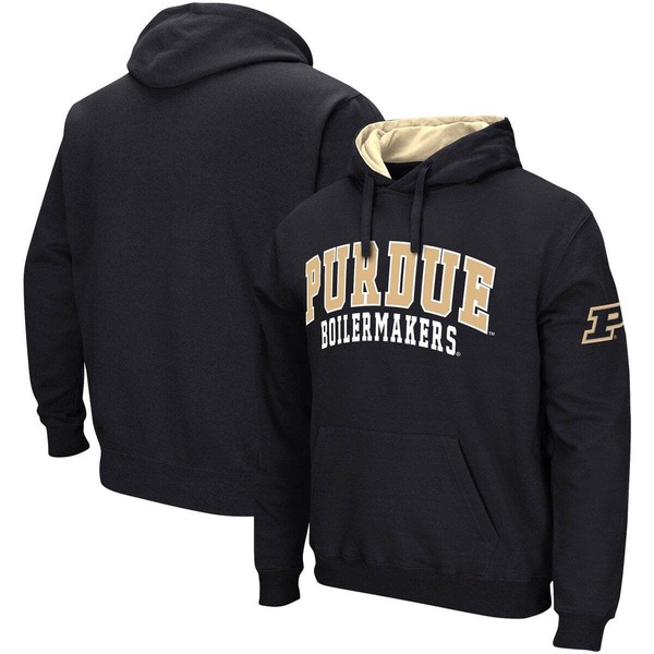 コロシアム メンズ アウター パーカー・スウェット Men's Colosseum Black Purdue Boilermakers Double Arch Pullover Hoodie Black ブラック