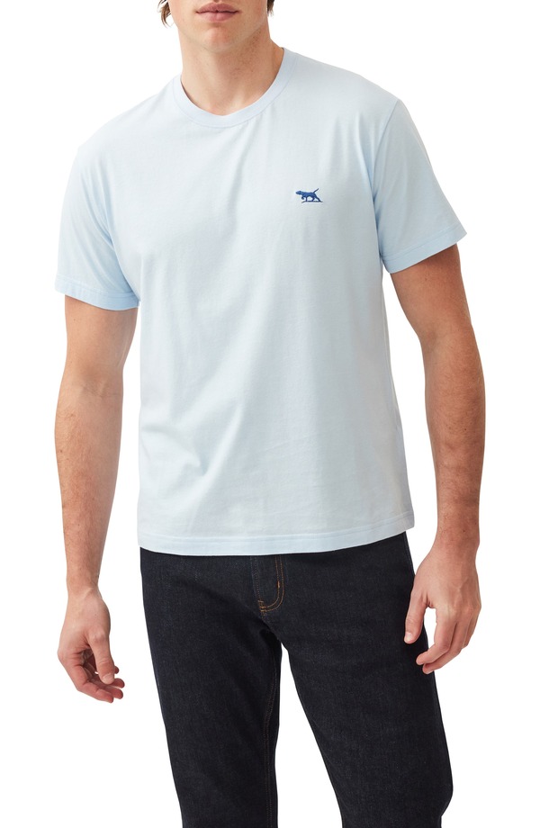 ロッドアンドグン メンズ トップス プルオーバー Rodd \u0026 Gunn The Gunn T-Shirt Ice Blue 青色