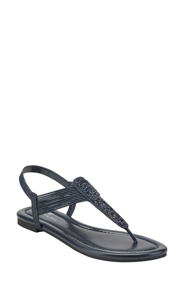 バンドリーノ レディース シューズ サンダル Bandolino Kayte 2 Strappy Embellished Sandal Dark Blue ブルー｜ReVida 店