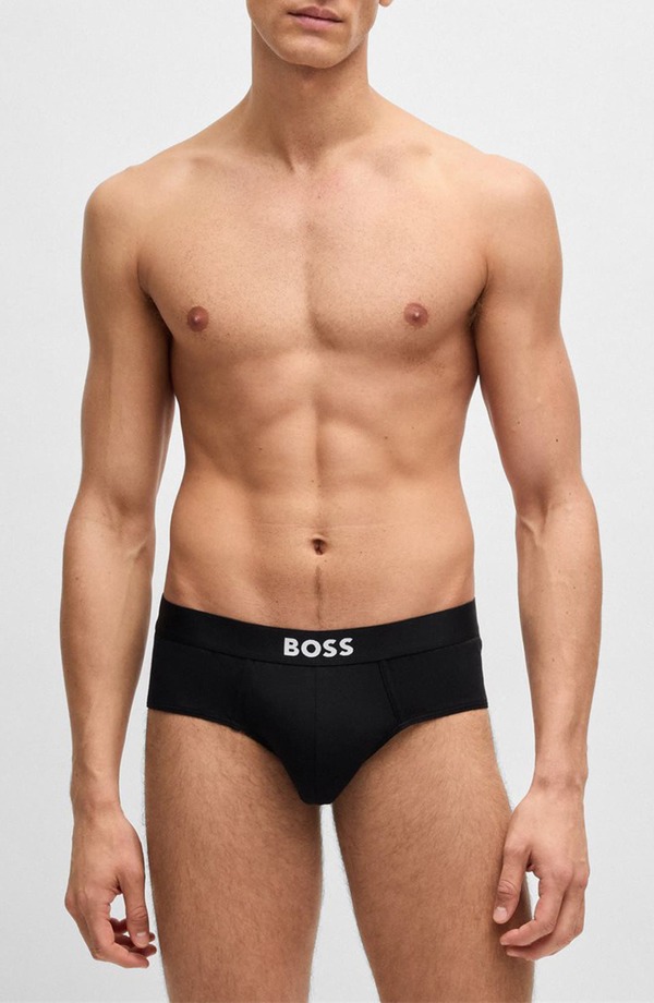 ボス メンズ アンダーウェア ブリーフパンツ コットン BOSS Assorted 3-Pack Power Stretch Cotton Briefs White/ Grey/ Black ホワイト