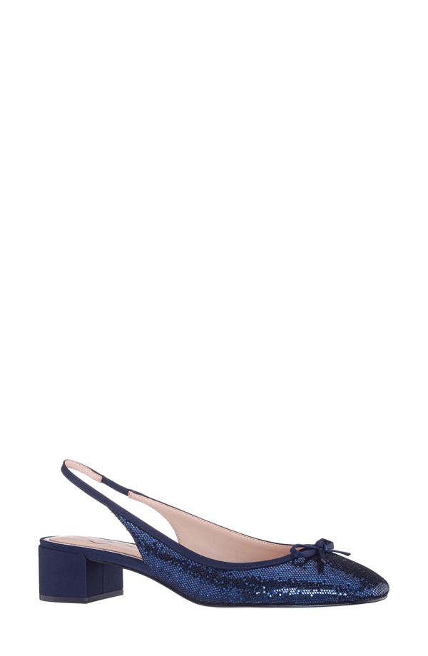 ニナ レディース シューズ 踵 Nina Kourtny Slingback Pump Navy 米国海軍 ミュール-靴