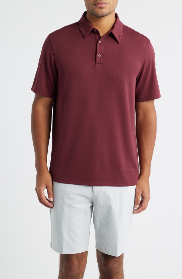 ゼラ メンズ トップス ポロシャツ Zella Swingolf Polo Burgundy Tannin バーガンディ