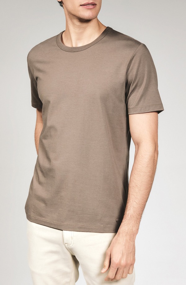 七つ金剛石 メンズ トップス プルオーバー 労働者の一団のど首 綿織物 7 Diamondstretch Cotton \u0026 Modal Performance Crewneck T-Shirt Umber