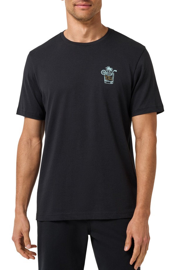 トラビスマヒュー メンズ トップス プルオーバー グラフィック TravisMathew Beverage Cart Graphic T-Shirt Black 黒いこと
