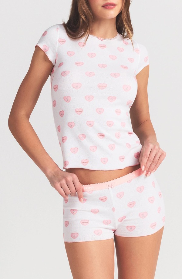 スキムズ レディース アンダーウェア ナイトウェア SKIMS Pointelle Pajamasnow Lace Hearts