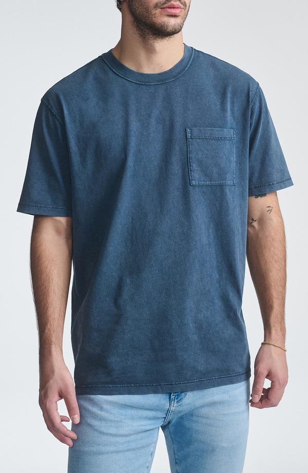 マーヴィ ジーンズ メンズ トップス Tシャツ コットン Mavi Jeans Relaxed Cotton Pocket-Shirt India Ink