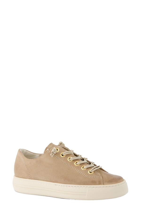 極点・緑であること レディース シューズ スニーカー プラットホーム Paul Green Hadley Platform Sneaker Almond Twc