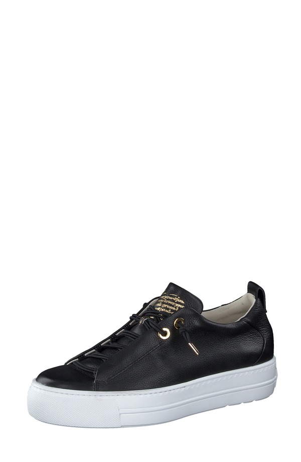 ポール・グリーン レディース シューズ スニーカー Paul Green Faye Sneaker Black Gold Combo ブラック