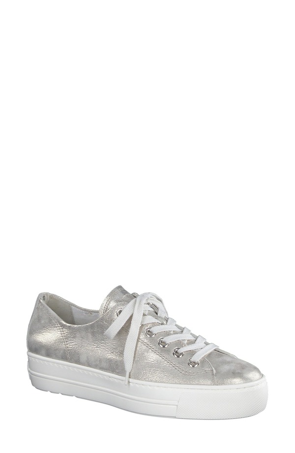 ポール・グリーン レディース シューズ スニーカー プラットフォーム Paul Green Bixby Platform Sneaker Mineral Metallic Antic メタリック