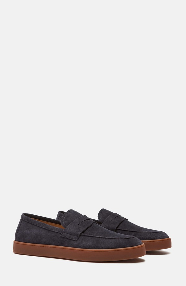 スカロッソ メンズ シューズ スニーカー SCAROSSO Carlosneakers Blue - Suede 青味