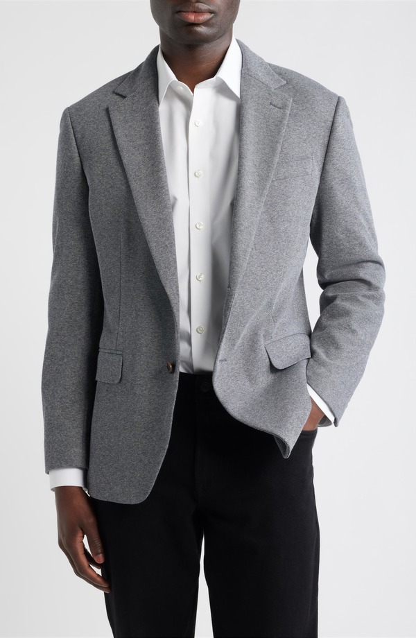 ボノボス メンズ アウター ジャケット・ブルゾン ウール コート Bonobos Jetsetter Trim Fit Stretch Wool Sport Coat Medium Grey With Flaps グレー