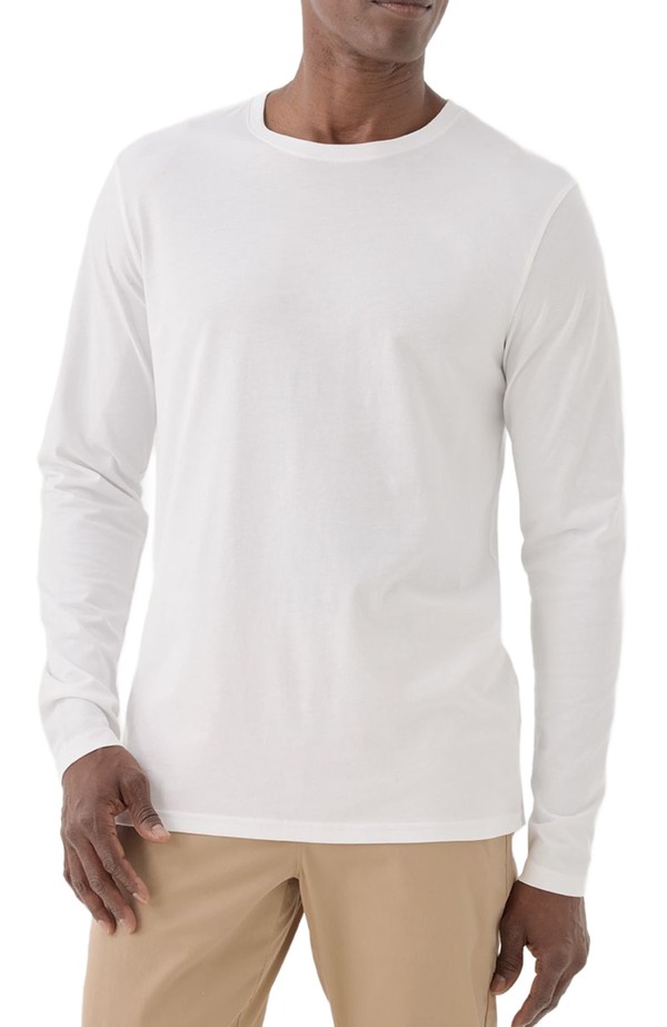 パクト メンズ トップス Tシャツ Pact Organic Softspun Long Sleeve Tee White ホワイト｜ReVida 店