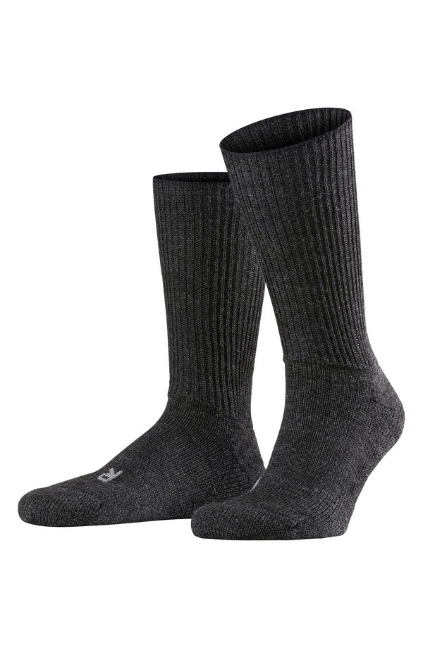 ファルケ メンズ アンダーウェア 靴下 Falke Walkiergo Crew Socks Anthracite - 3080|ReVida 店