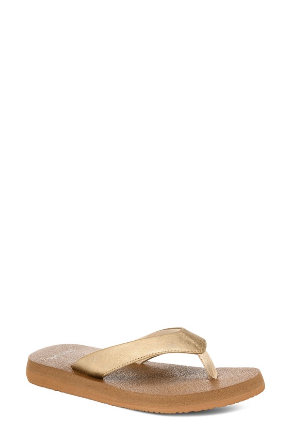 サヌーク レディース シューズ サンダル Sanuk Yoga Mat II Flip Flop Champagne シャンパン 12,690円
