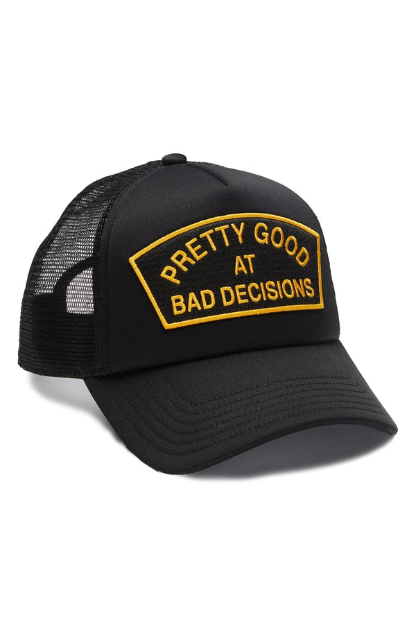 カルト オブ インディビジュアリティ メンズ アクセサリー 帽子 メッシュ Cult of Individuality Pretty Good Mesh Back Trucker Hat Black ブラック|ReVida 店