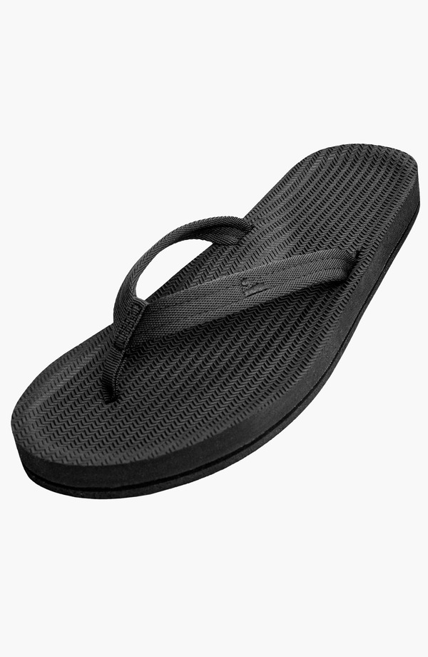 インドソール レディース シューズ 踵 Indosole Responsibly-Made Tire Soleasy Living Flip Flops Black 黒いこと