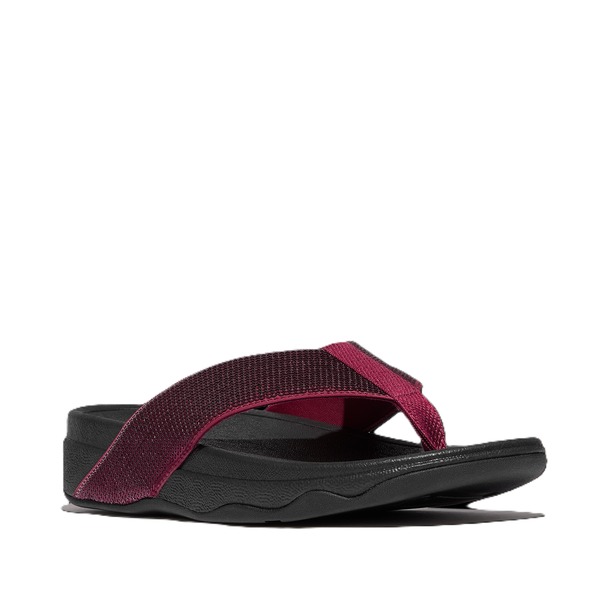 フィットフロップ レディース シューズ サンダル スパンコール FitFlop Surfa Sequin Toe Post Sandals Ruby ルビー