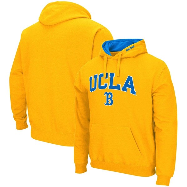 コロシアム メンズ アウター パーカー・スウェット ロゴ Men's Colosseum Gold UCLA Bruins Arch & Logo 3.0 Pullover Hoodie Gold ゴールド