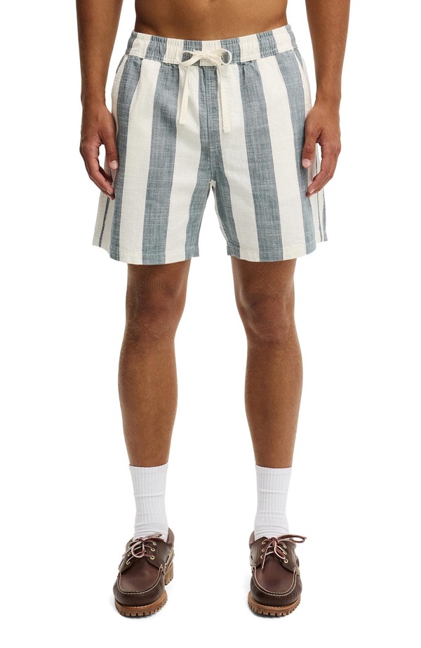 コットンオン メンズ ボトムス ハーフパンツ・ショーツ Cotton Men's Easy Short Blue 50 Stripe ブルー