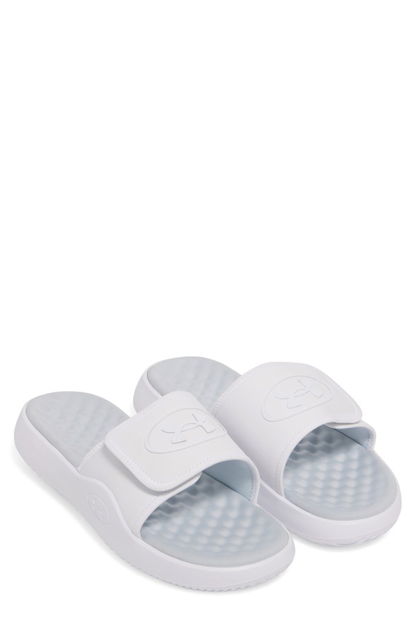 アンダーアーマー メンズ シューズ サンダル Under Armour Ignite Pro 8 Slide Sandal 101 White ホワイト|ReVida 店